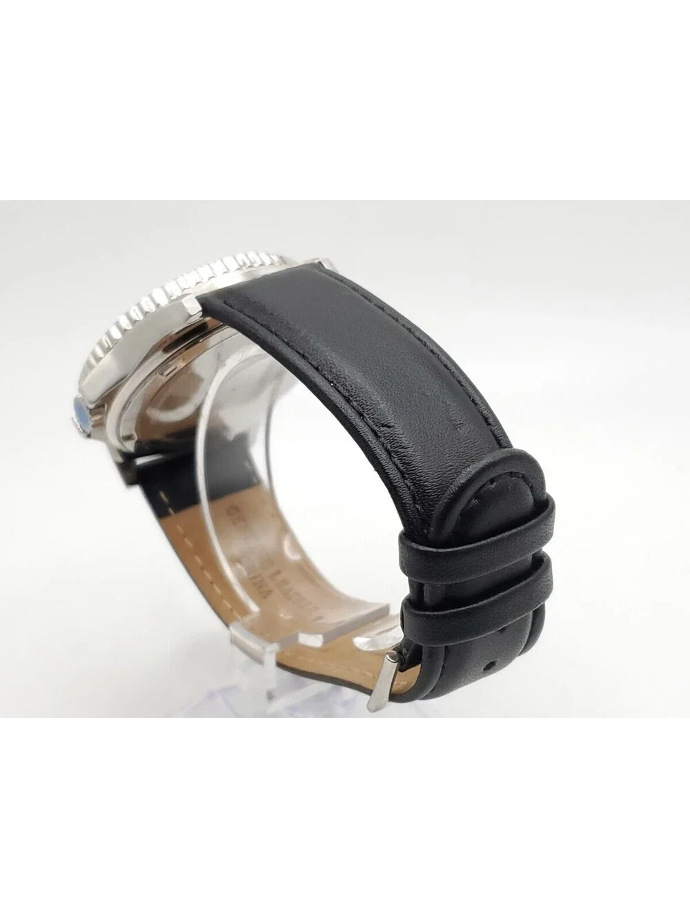 Zazzle Medic Watch Mens New Battery Blue Dial Rotating Bezel 45mm